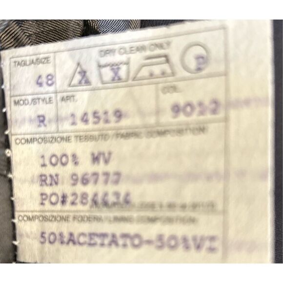 Bill Blass Suit Jacket Size 48R - Picture 8 of 8